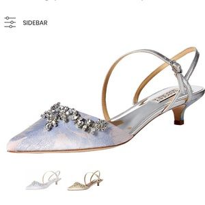 Badgley Mischka Fae Blue Floral STUNNING shoes!